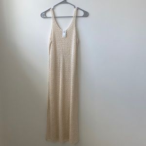 Aerie beige beach cover-up